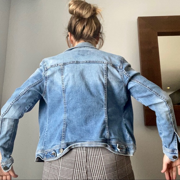 Blue Jean Demin Jacket Medium Wash Women’s - Picture 5 of 9